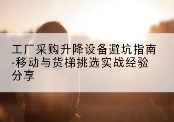 秦淮移动式升降机怎么选-工厂采购升降设备避坑指南-移动与货梯挑选实战经验分享
