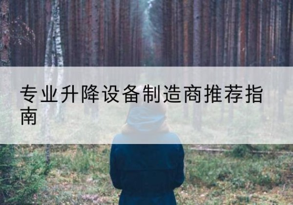 秦淮电动剪叉升降平台厂家-专业升降设备制造商推荐指南
